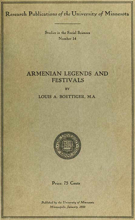 Armenian Legends and Festivals Armenian Legends and Festivals